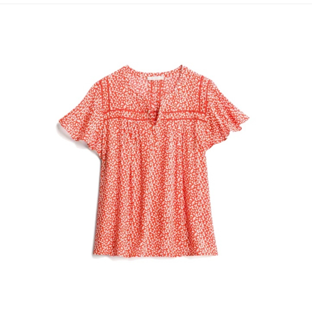 Pale Sky Kendall Lace Detail Top